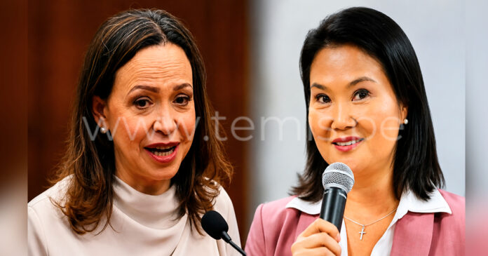 Keiko Fujimori conversó con María Corina Machado y reafirmó su apoyo a la democracia
