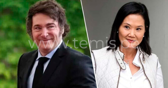 Milei felicita a Keiko Fujimori por su victoria