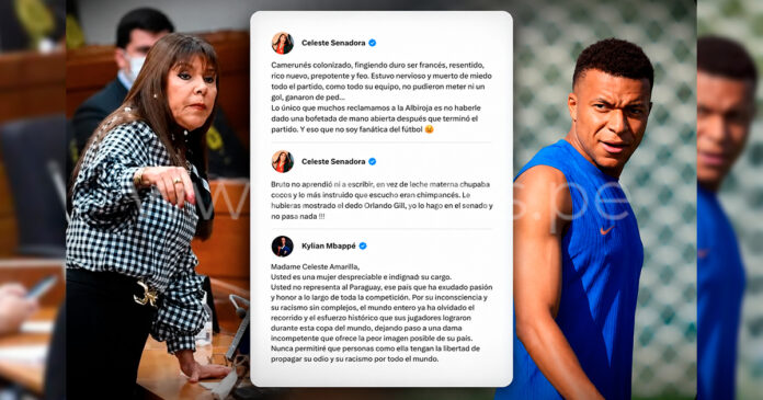 Mbappé condena comentarios racistas de senadora paraguaya Mbappé condena comentarios racistas de senadora paraguaya