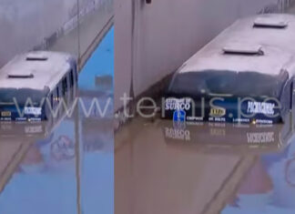 Bus permanece atrapado más de 12 horas tras inundación del bypass de Pachacútec en Villa María del Triunfo Bus permanece atrapado más de 12 horas tras inundación del bypass de Pachacútec en Villa María del Triunfo